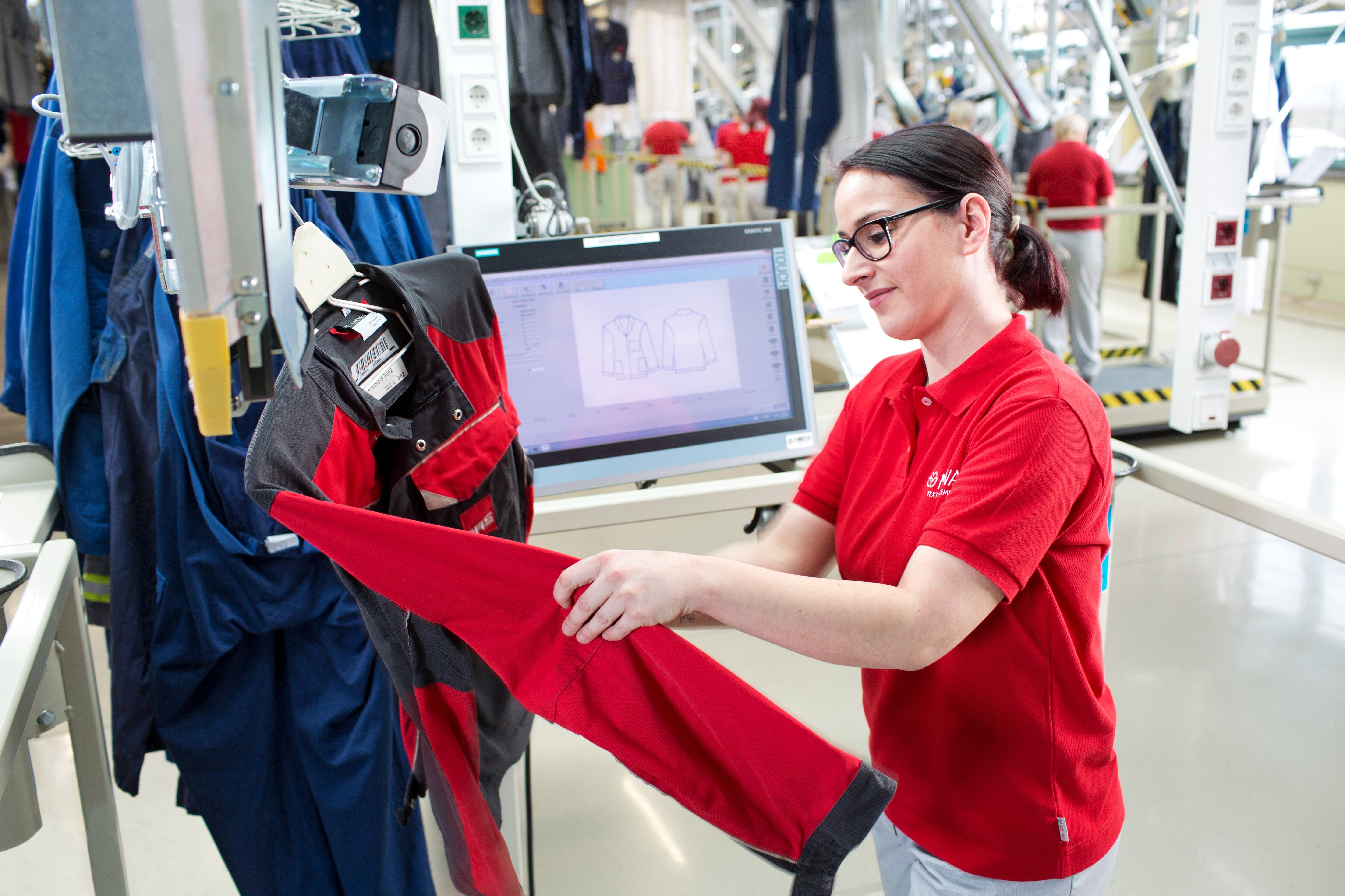 Odzież robocza powinna być profesjonalnie pielęgnowana.