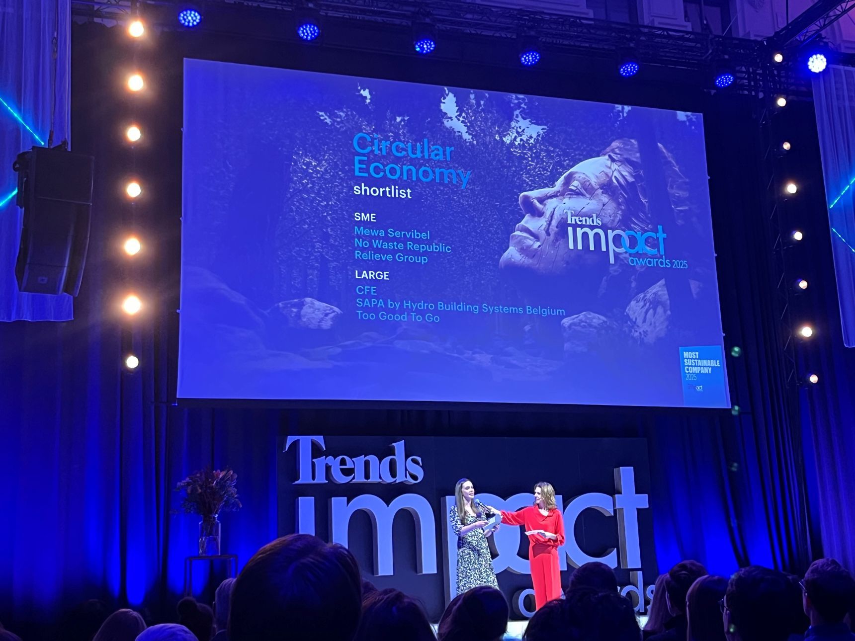 Mewa Servibel : figure parmi le Top 3 des entreprises ayant participé au Trends Impact Award 2025 dans la catégorie Économie circulaire pour les PME.