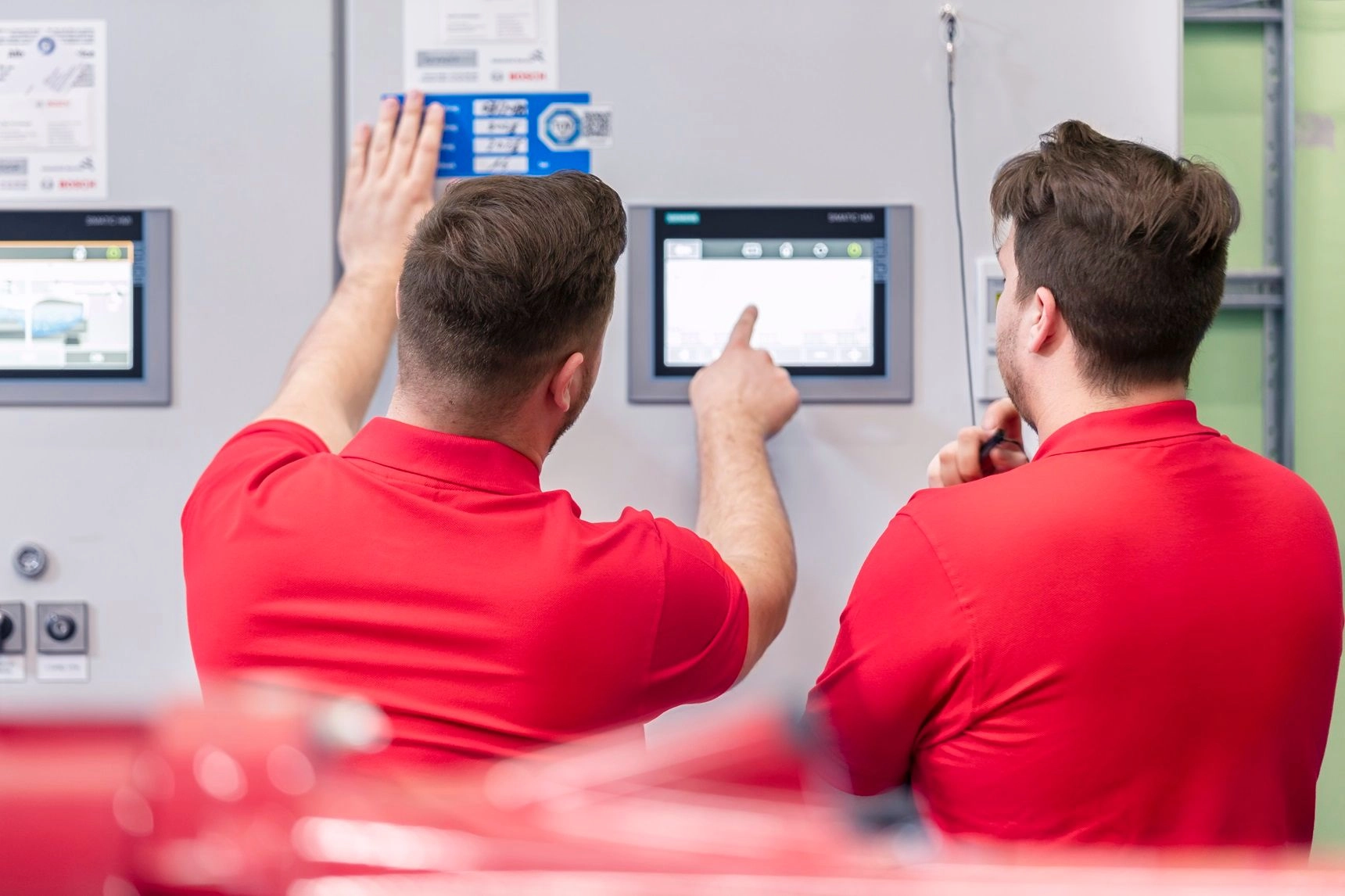 Dankzij geautomatiseerde doseer- en regelsystemen wast Mewa milieuvriendelijker. 