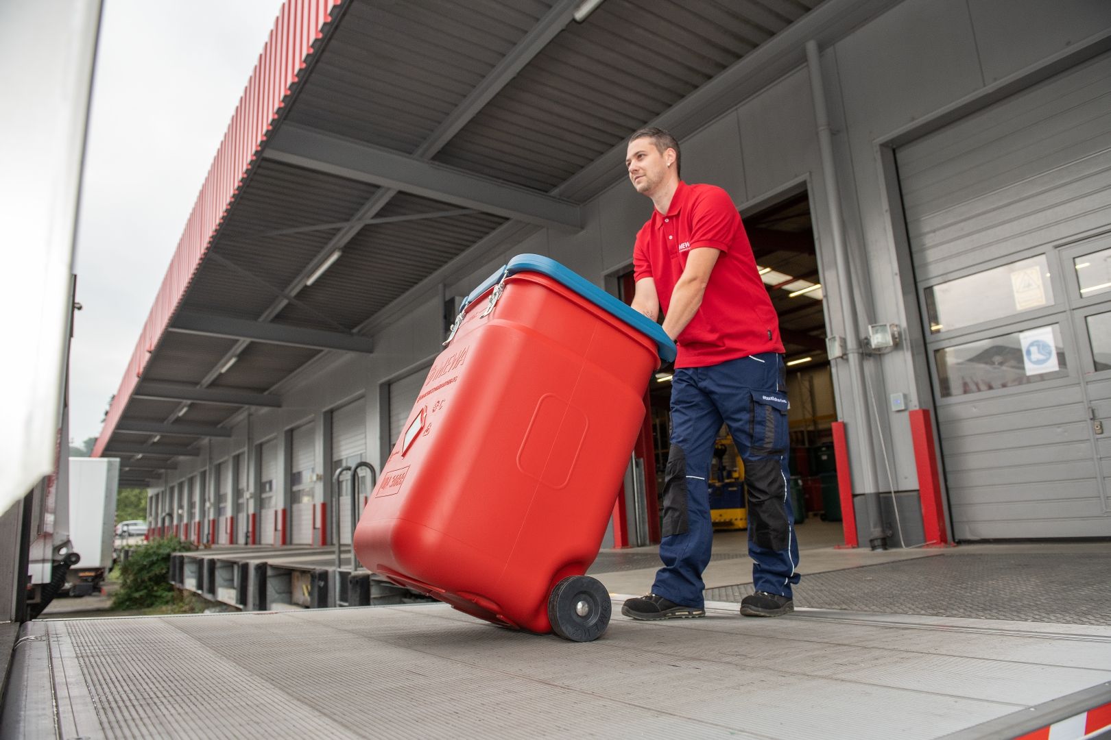 Per trasportare i prodotti tessili riutilizzabili  Mewa