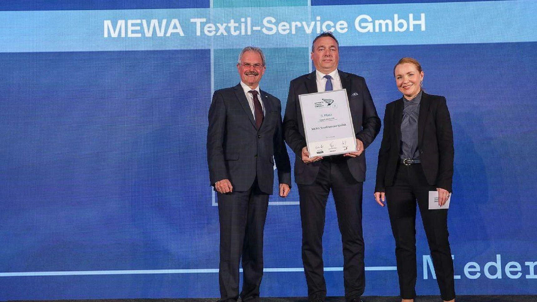 Platz 3 für Mewa Österreich bei den ALC, Kategorie Mittelbetriebe (Foto: diepresse.com)