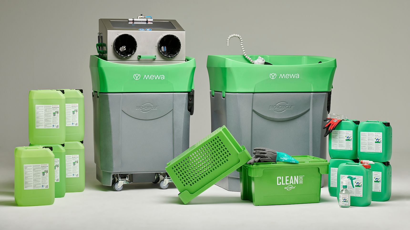 Das Clean-Kit wird in Kombination mit dem Mewa Eco-Clean Mini oder Maxi angeboten. (©Mewa)