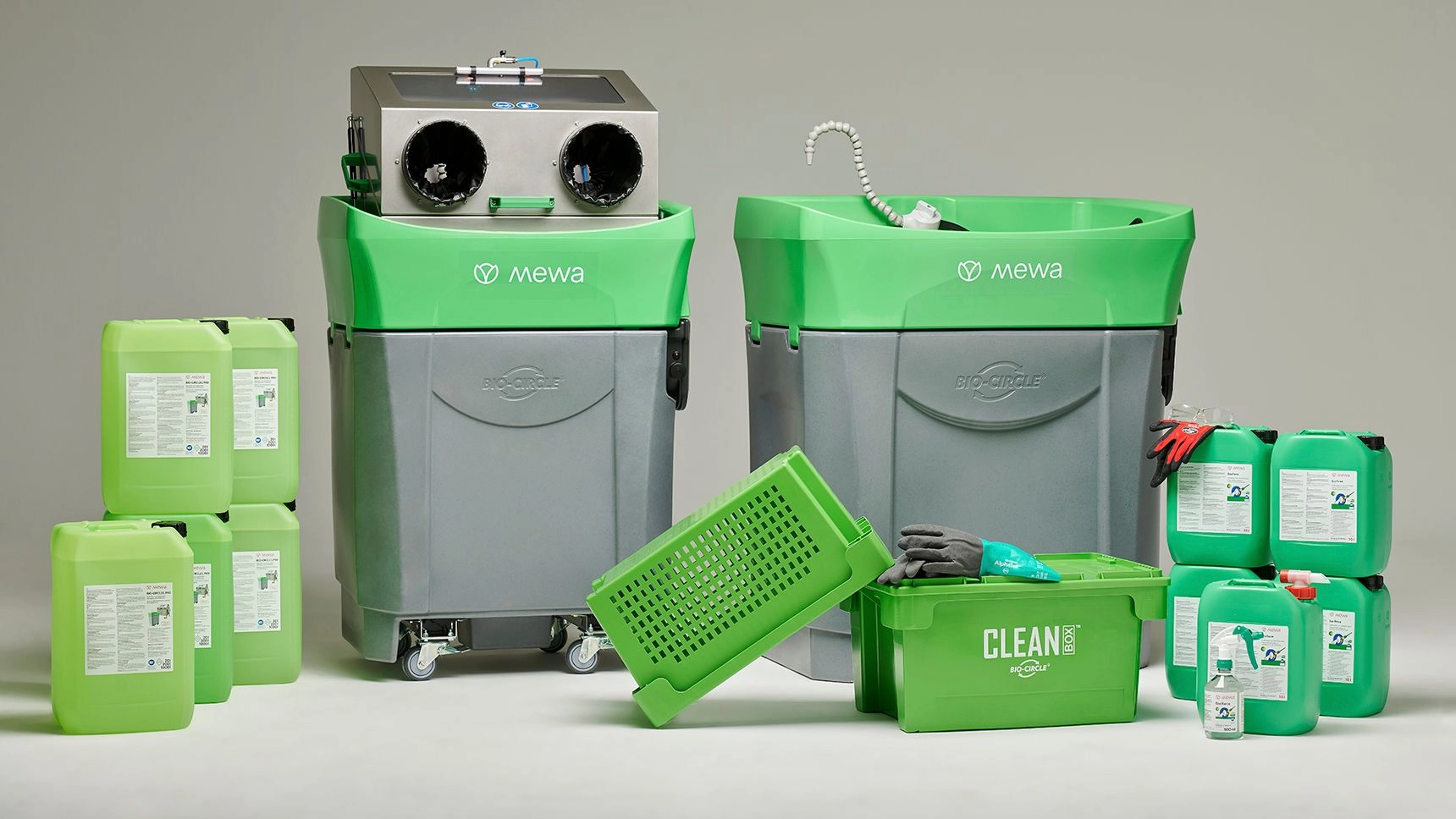 Das Clean-Kit wird in Kombination mit dem Mewa Eco-Clean Mini oder Maxi angeboten. (©Mewa)
