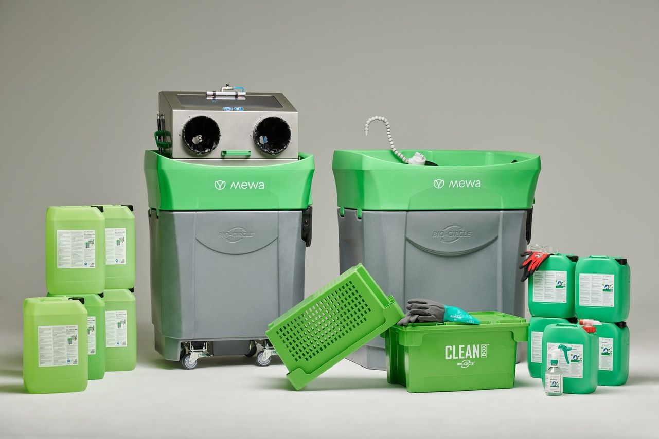 Moduł Clean-Kit oferowany w połączeniu z wersjami myjki Mewa Eco-Clean Mini lub Maxi.