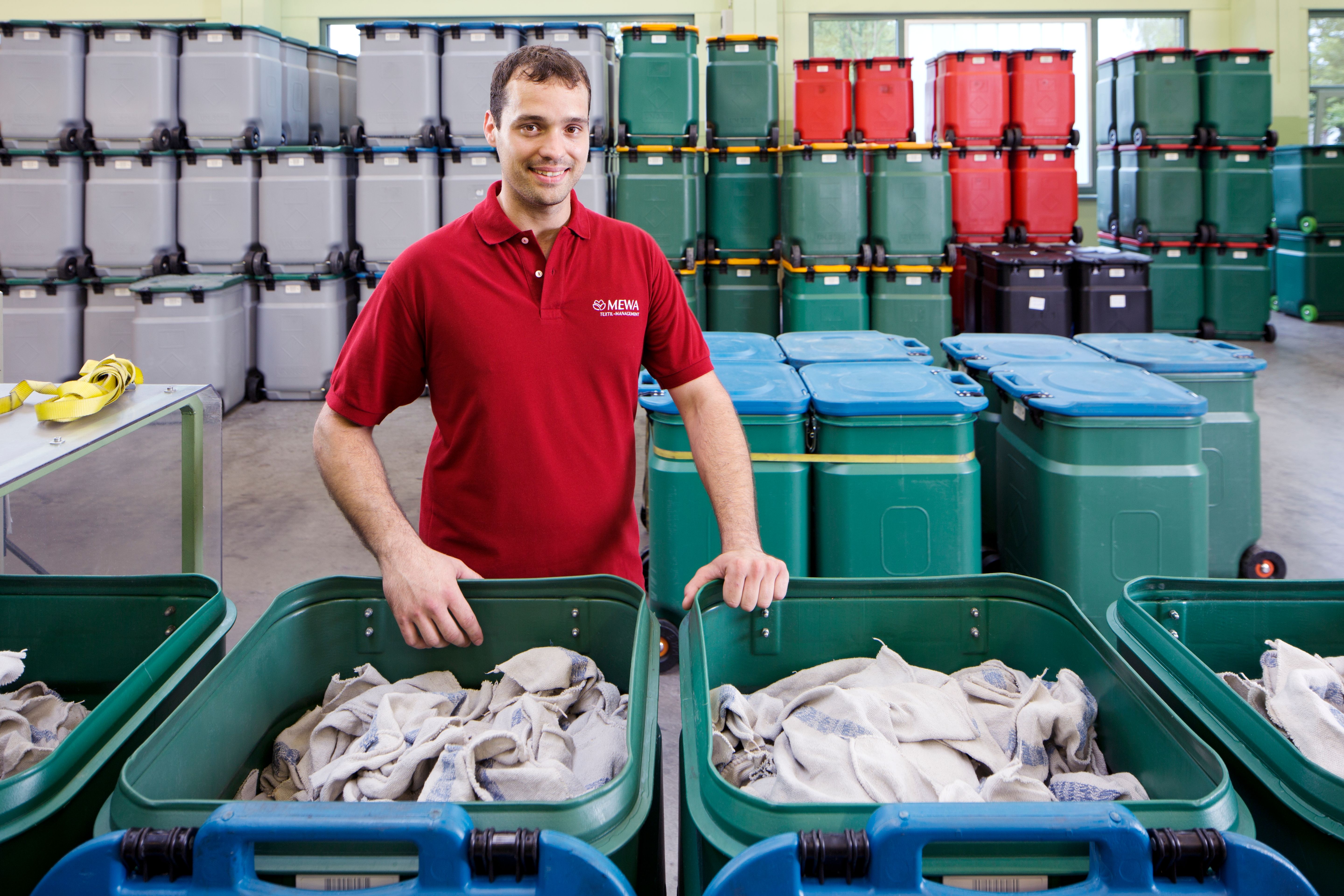 De SaCon-veiligheidscontainers kunnen tot acht jaar hergebruikt worden en maken integraal deel uit van het duurzame businessmodel van Mewa.