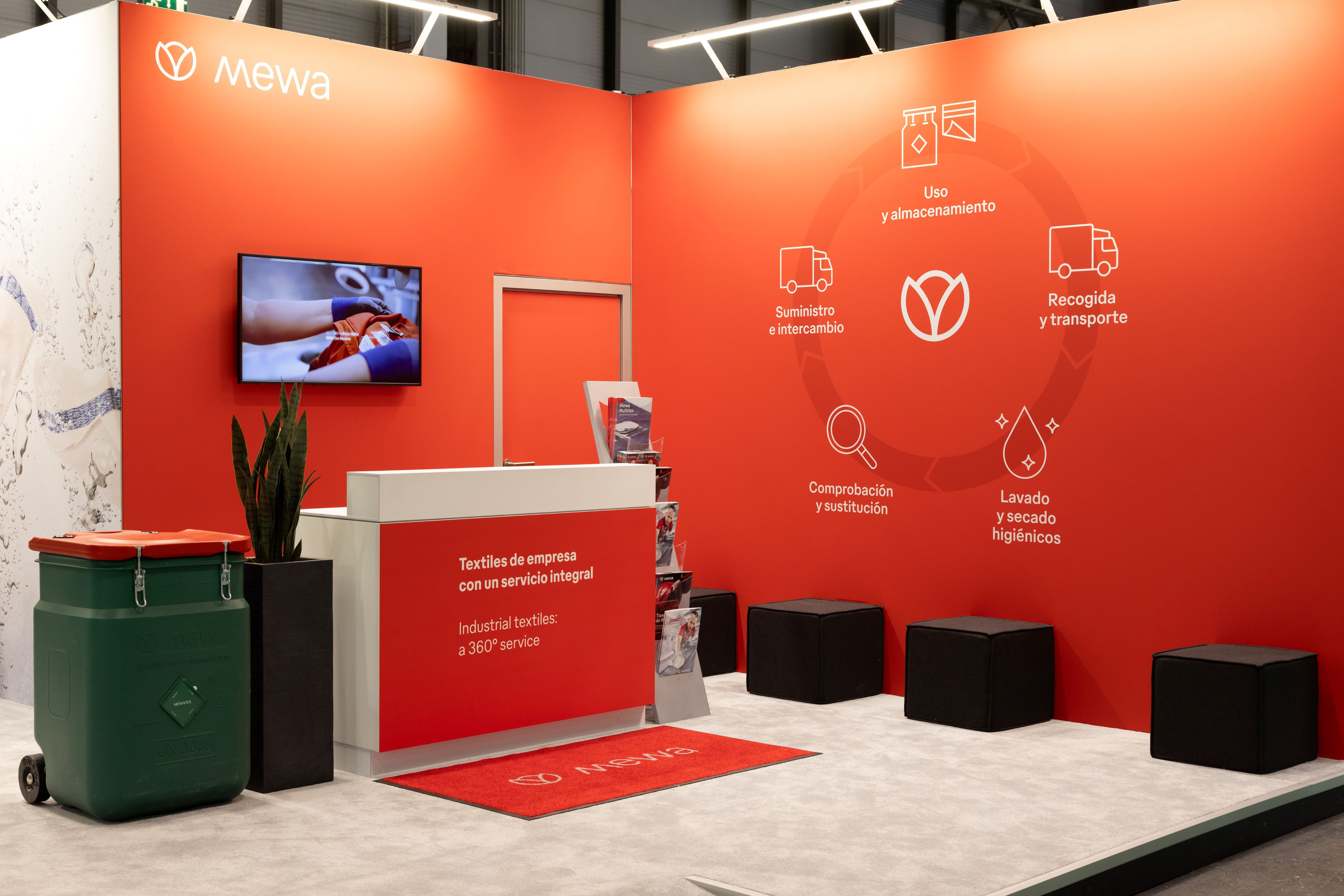 A Mewa vai montar um stand de 18 m² no pavilhão 1 (foto: Mewa)