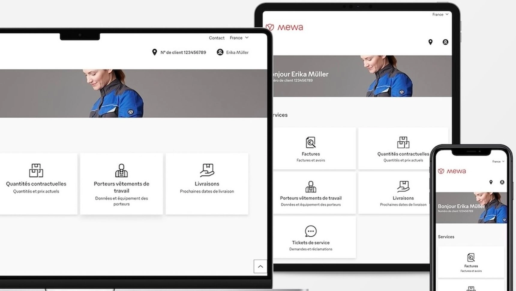 Le portail client de Mewa permet d’adapter rapidement ses approvisionnements