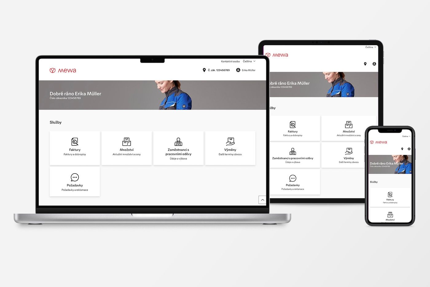 Pomocí zákaznického portálu Mewa můžete rychle upravovat stav objednávek a předejít zbytečným výdajům.